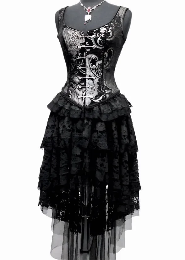FRENCH CABARET SKIRT - BLACK LACE