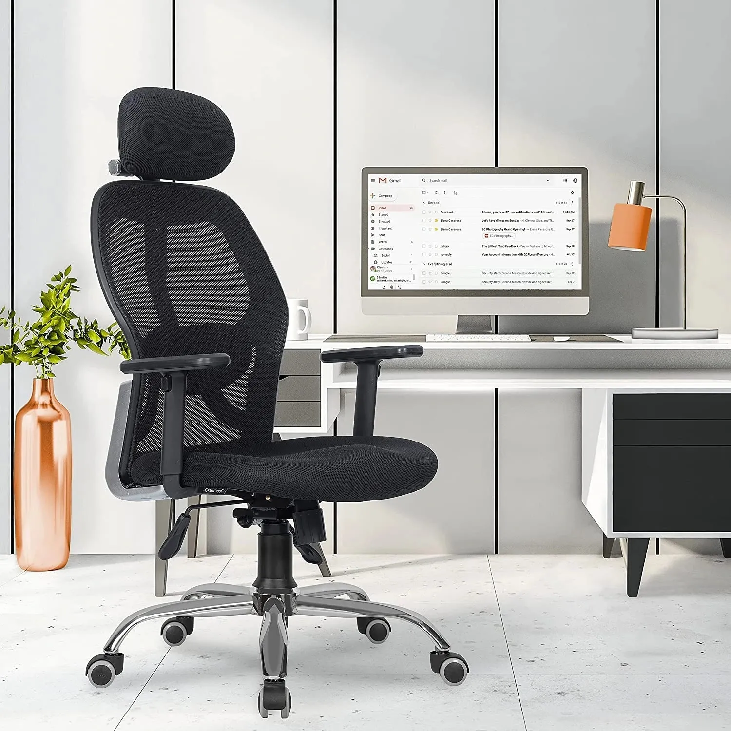 Green Soul Renewed New York High Back Mesh Office Chair