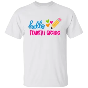 Hello Fourth Grade Youth 100% Cotton T-Shirt