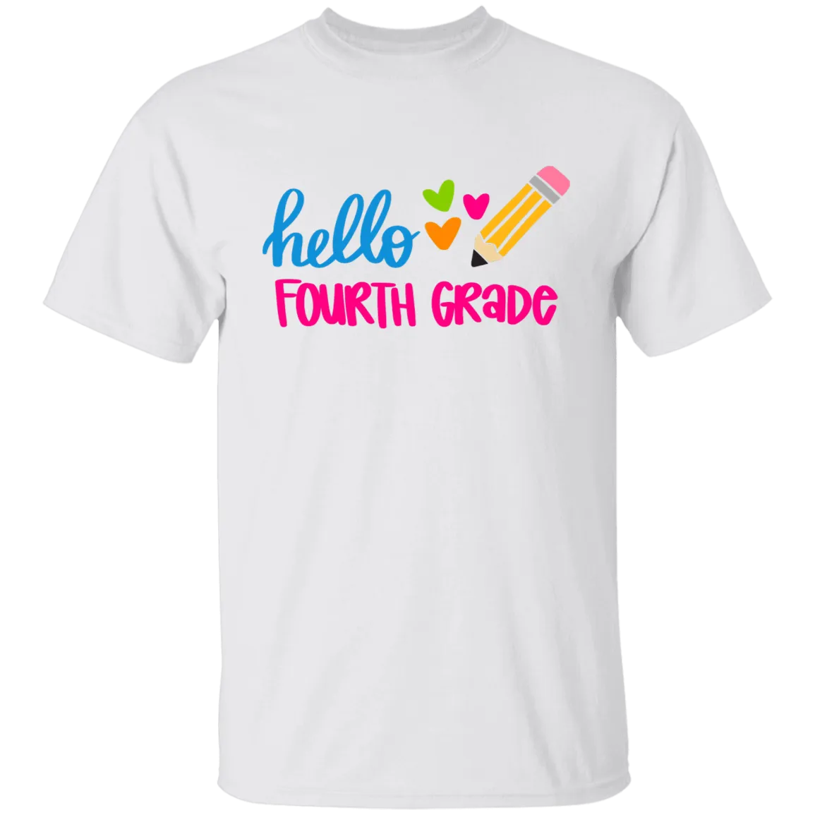 Hello Fourth Grade Youth 100% Cotton T-Shirt