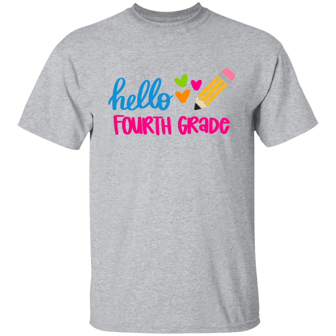 Hello Fourth Grade Youth 100% Cotton T-Shirt