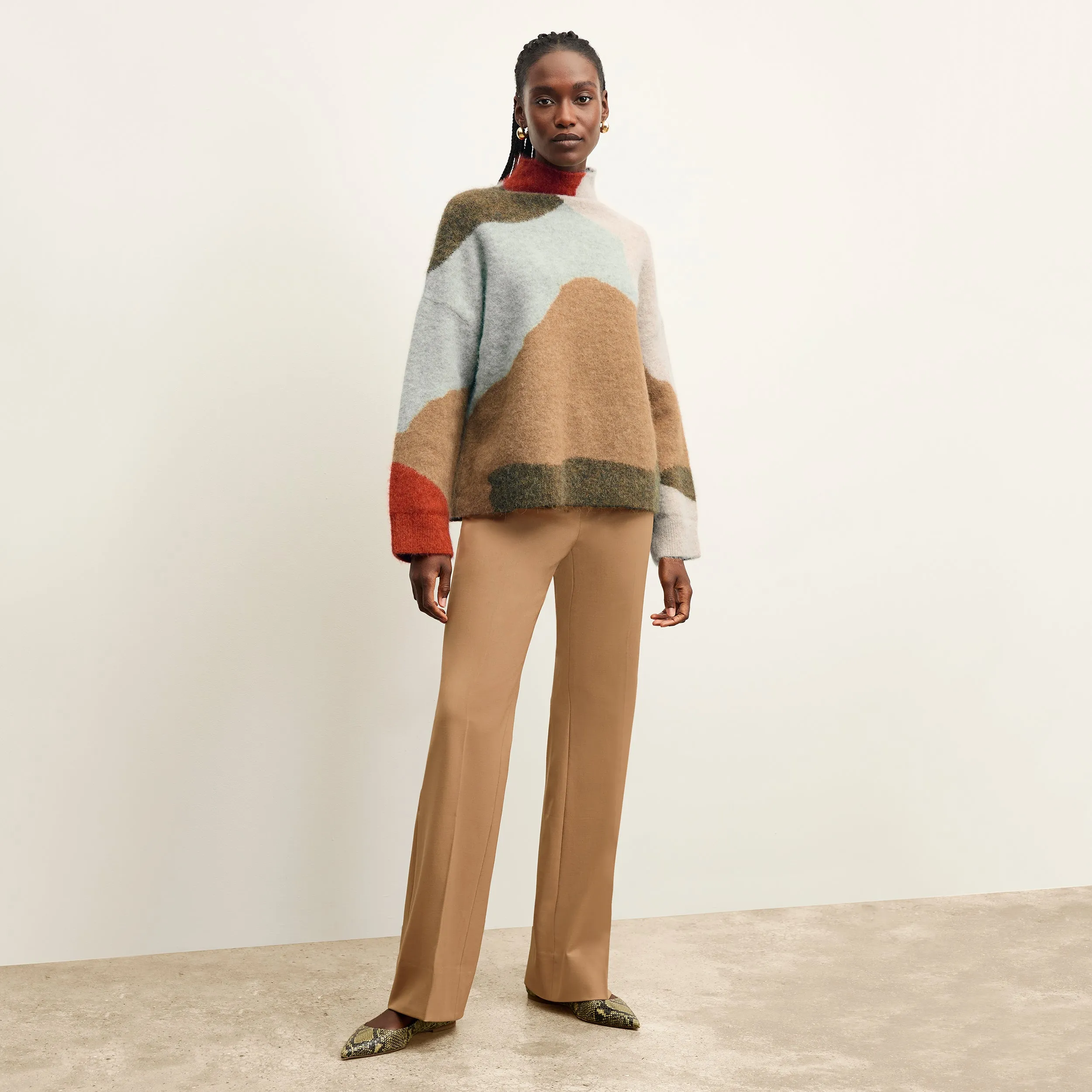Horton Pant - Washable Wool Twill :: Camel