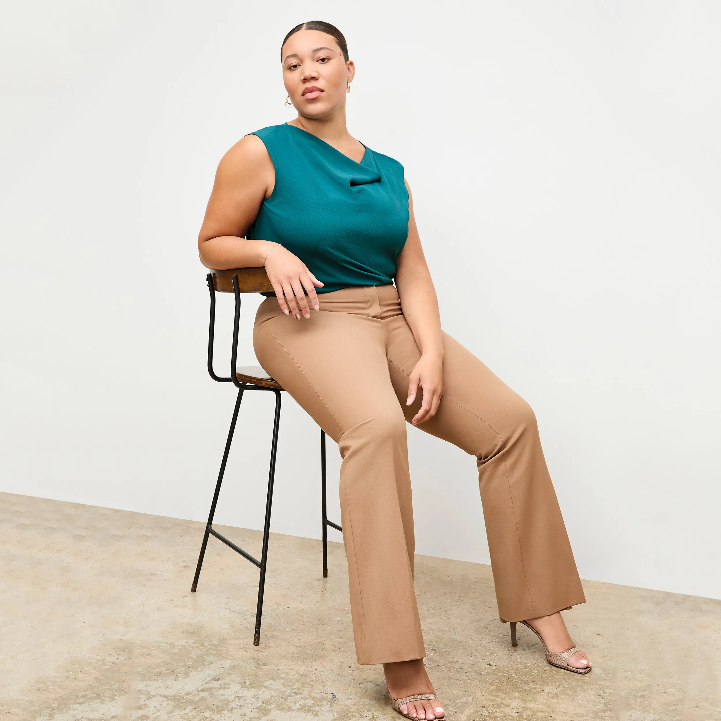 Horton Pant - Washable Wool Twill :: Camel