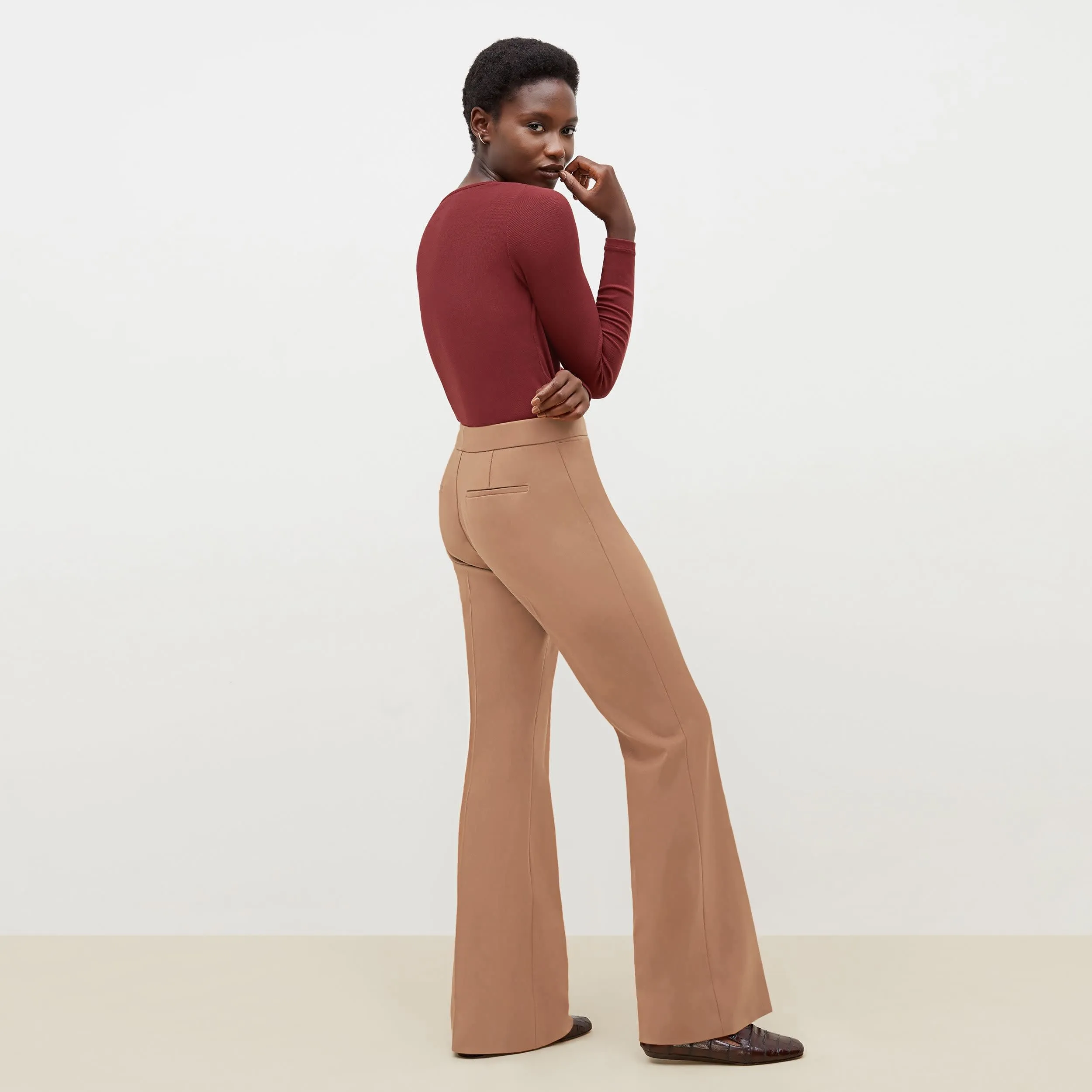 Horton Pant - Washable Wool Twill :: Camel