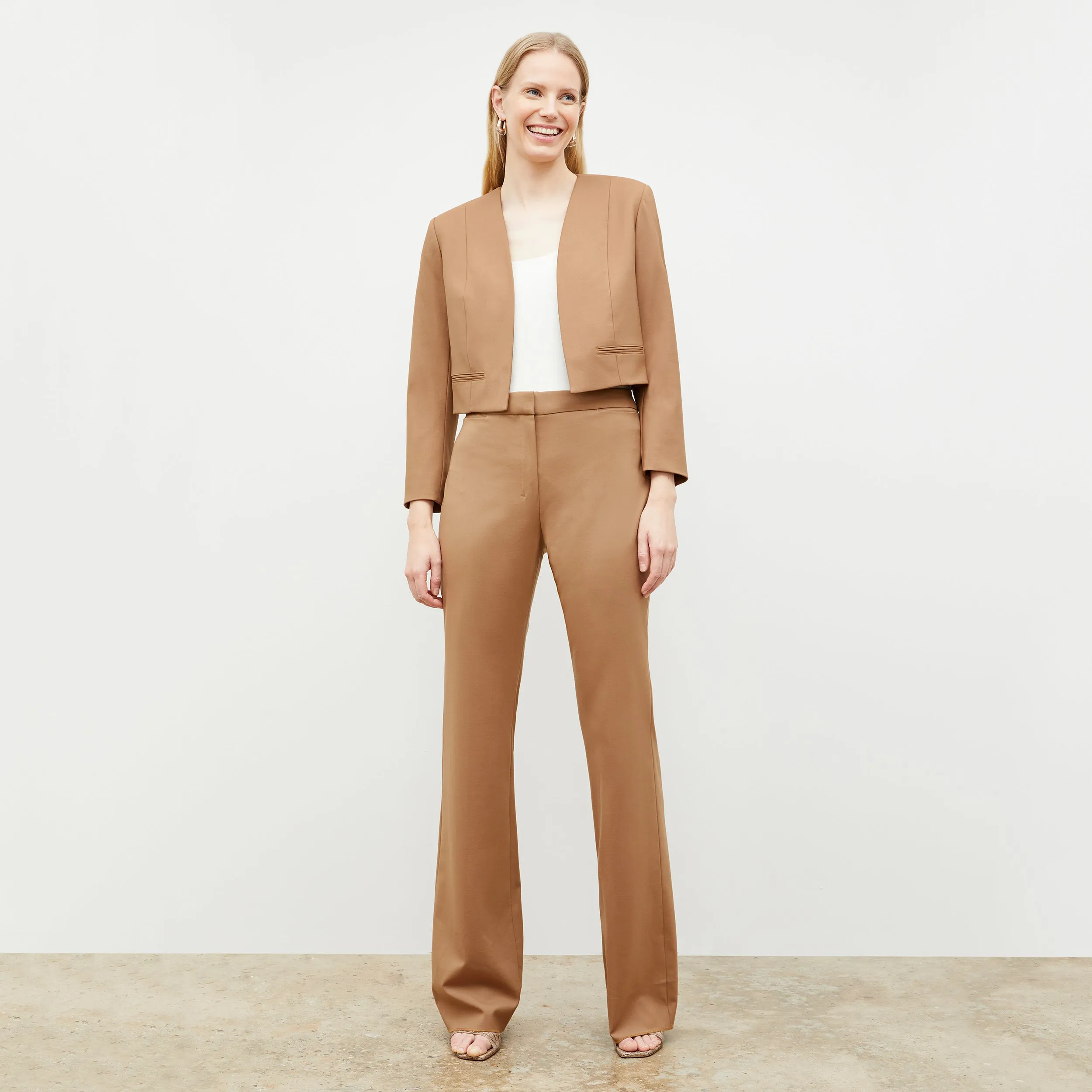 Horton Pant - Washable Wool Twill :: Camel