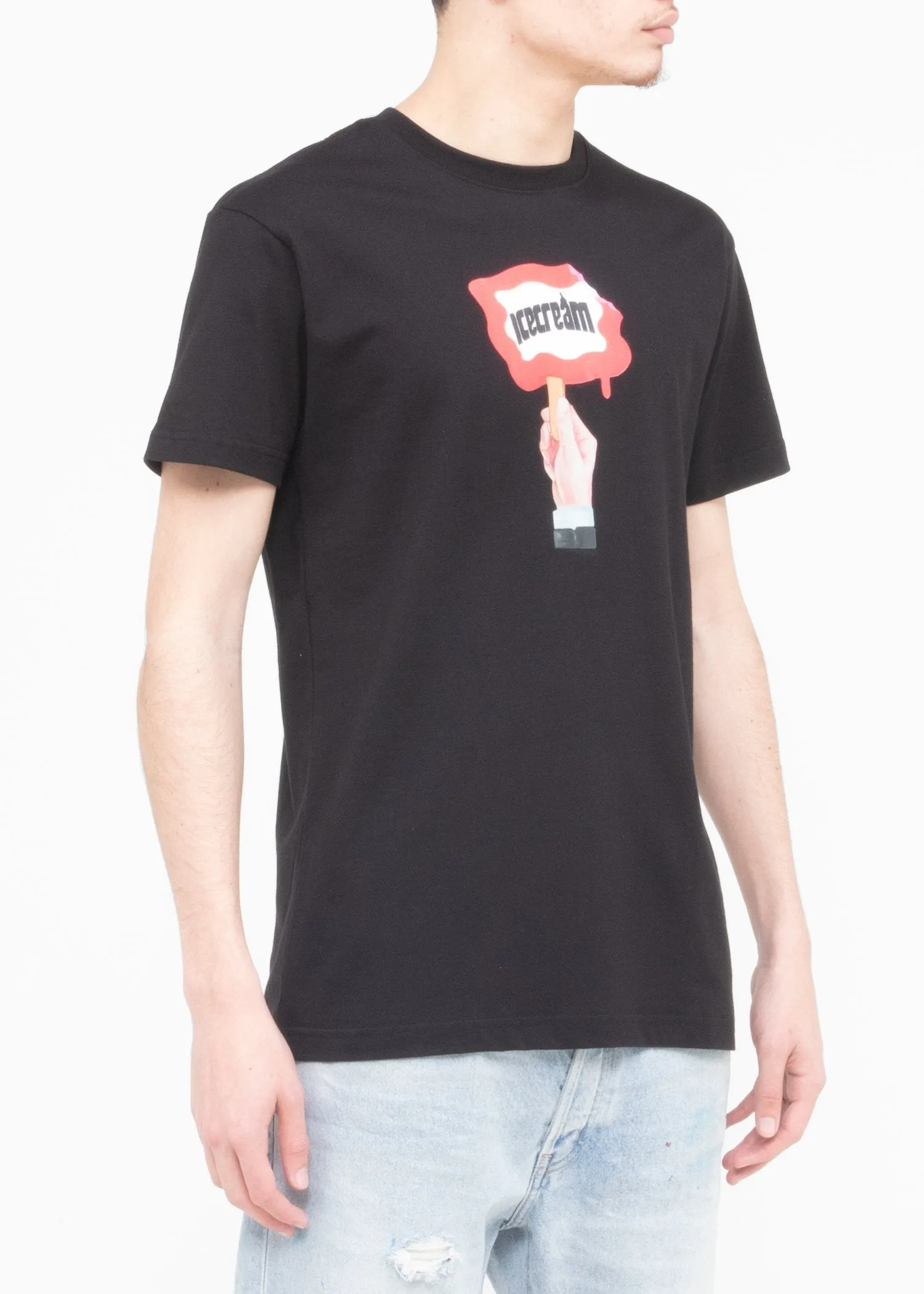 ICECREAM: STICK UP SS TEE [BLACK]