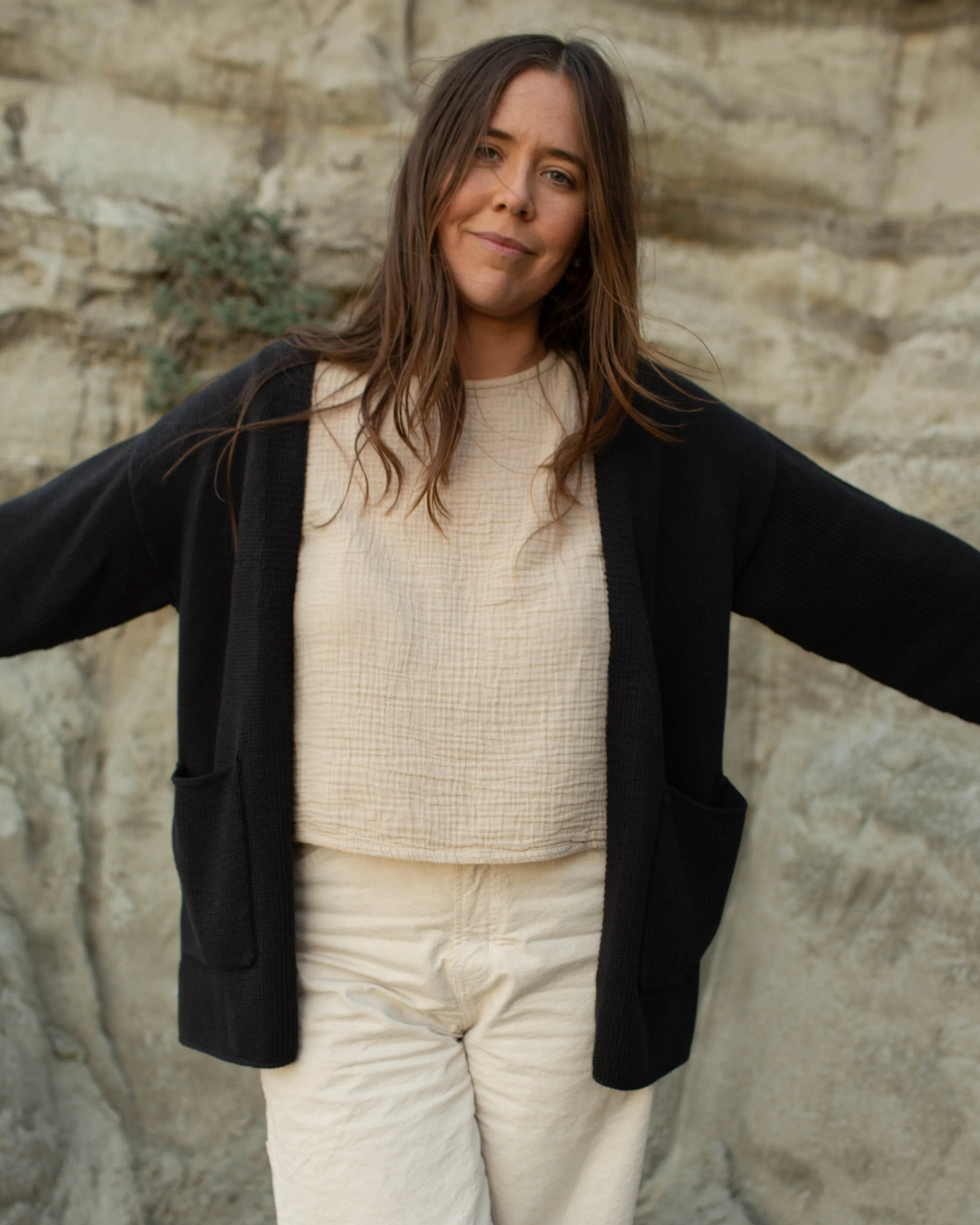 Knit Pocket Cardigan