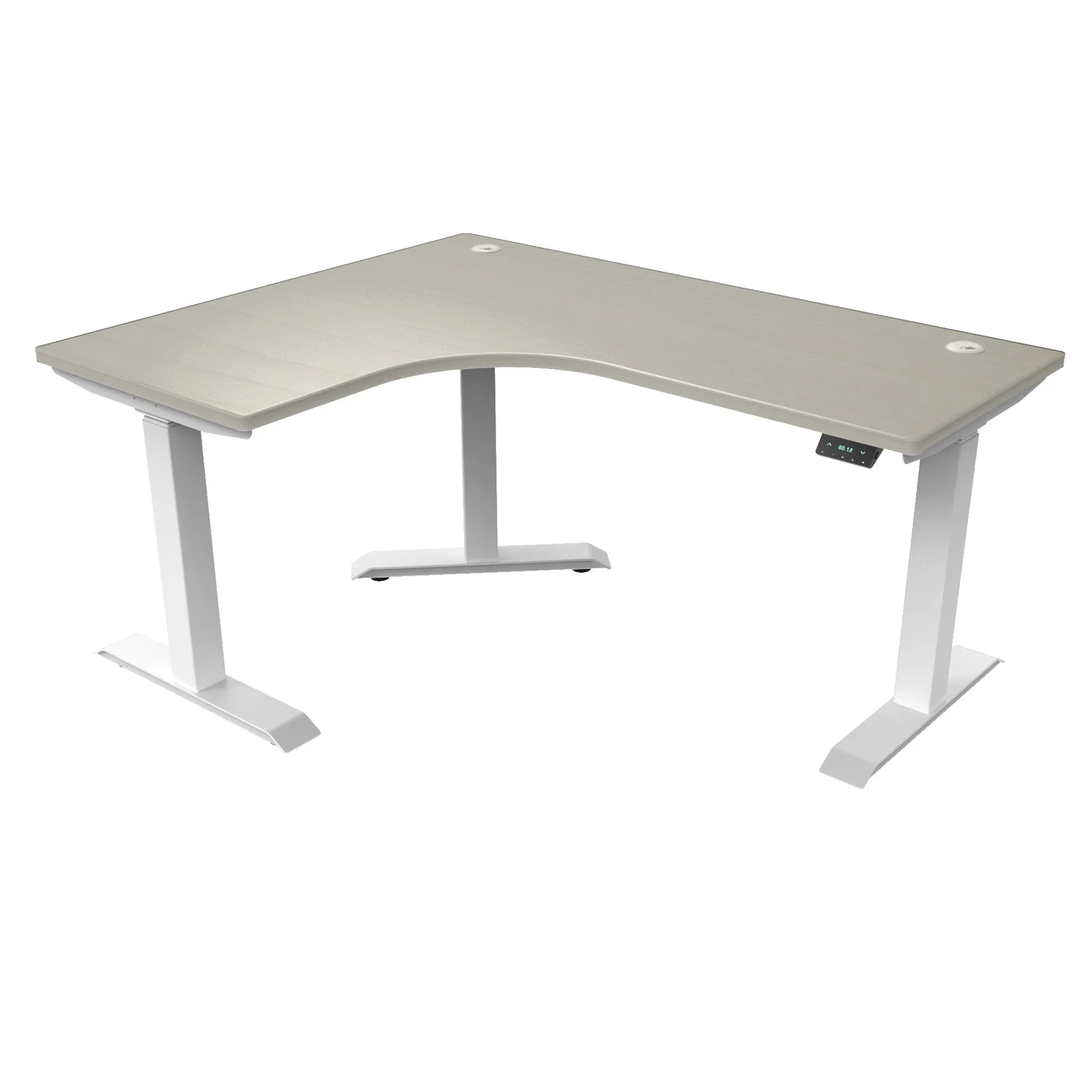 L-Shaped Extended Standing Desk, MFC Tabletop
