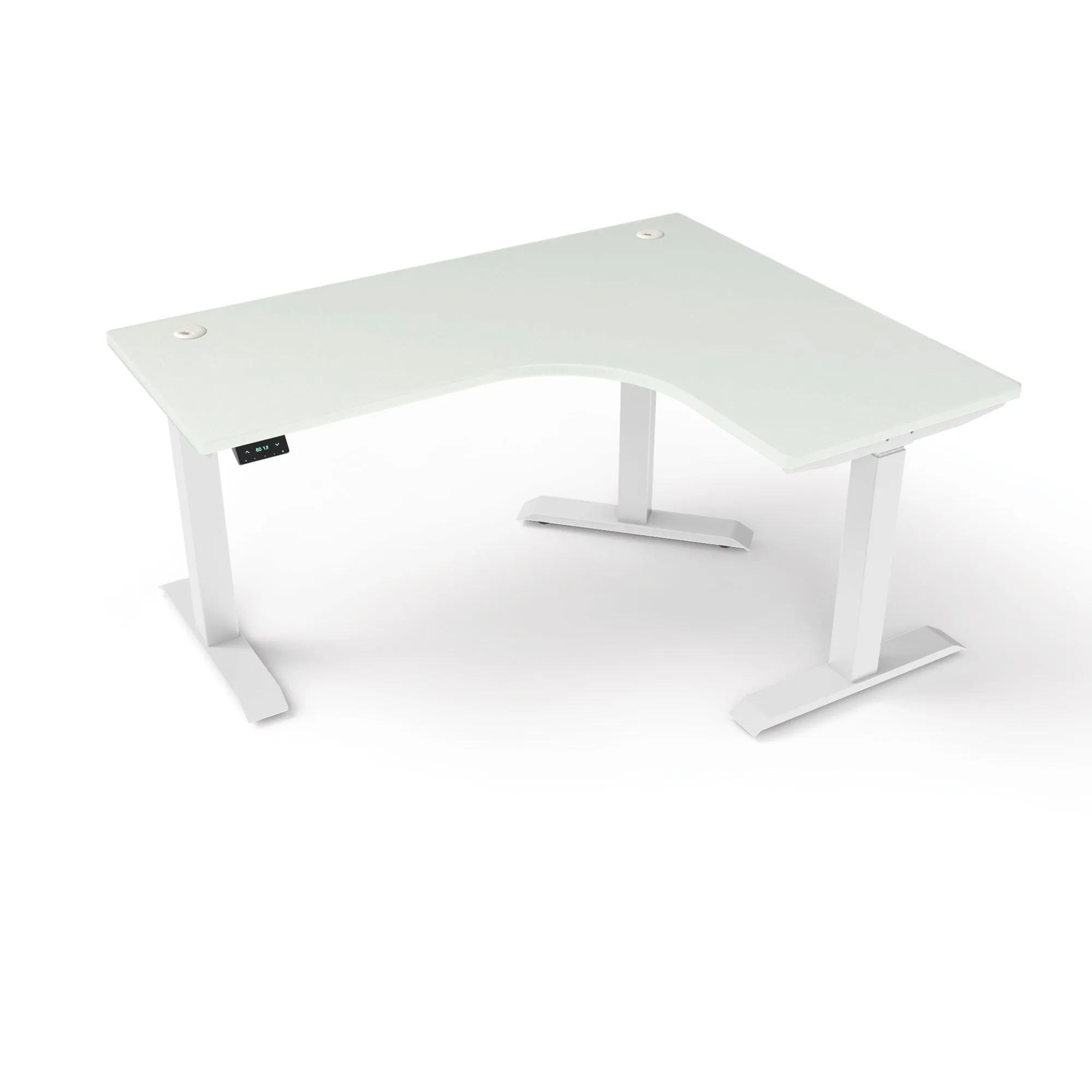 L-Shaped Extended Standing Desk, MFC Tabletop