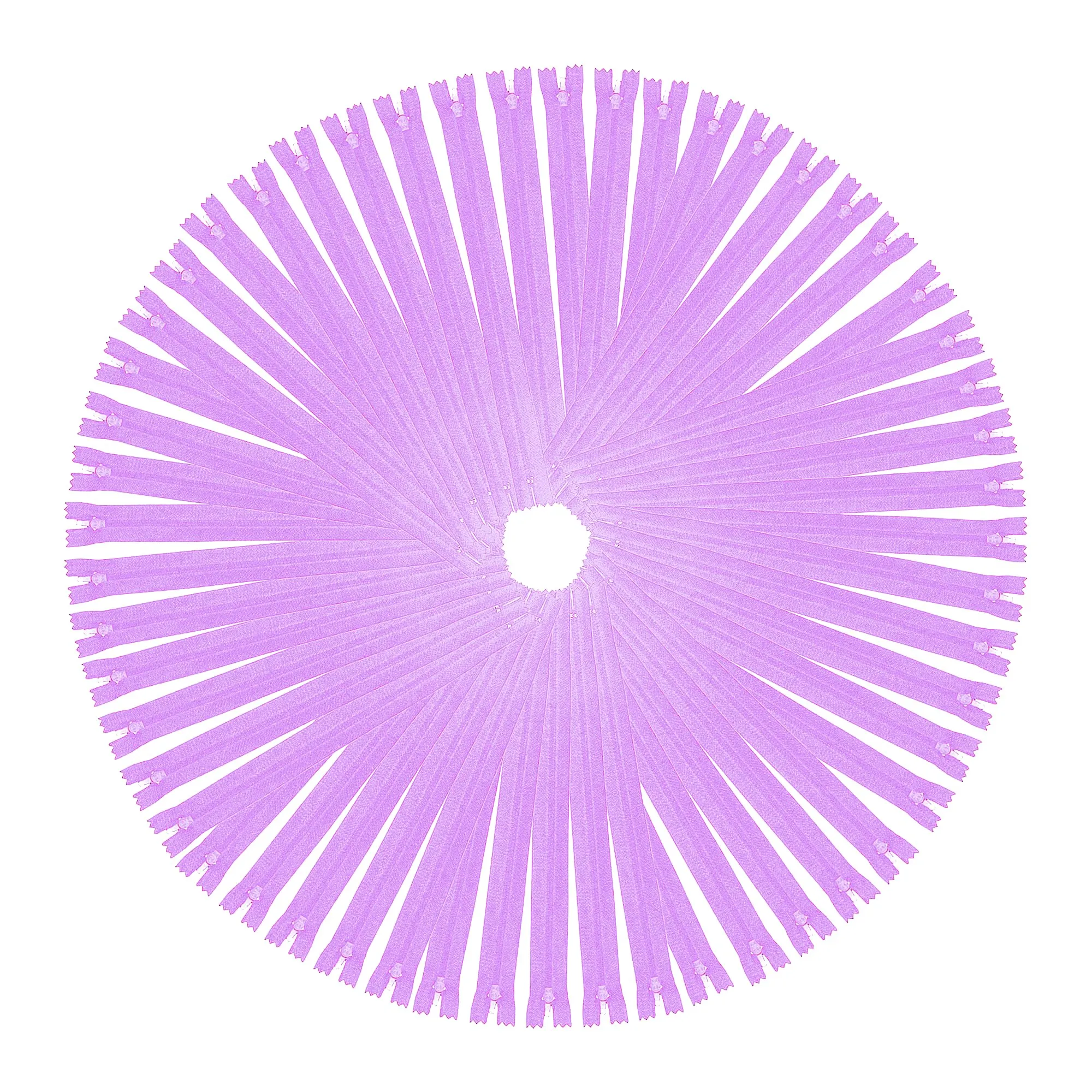 Mandala Crafts Lilac Nylon Zippers for Sewing Zipper in Bulk - Lilac Sewing Zippers for Tailor Zipper Replacement