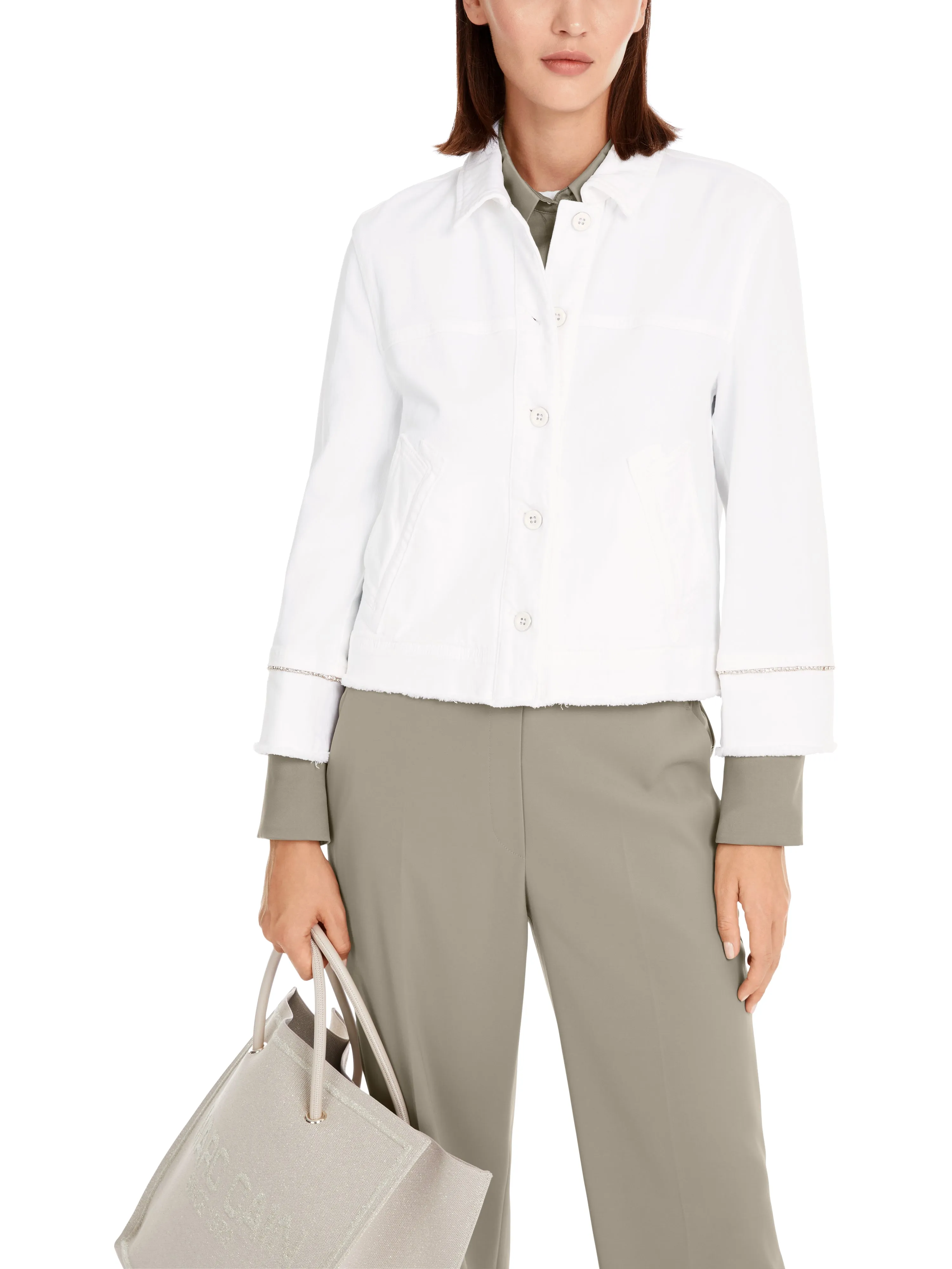 MARC CAIN White Denim Jacket