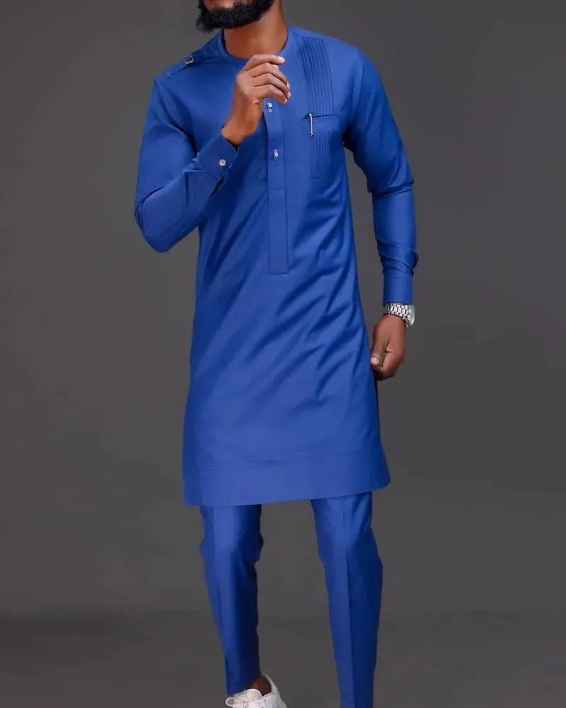 Men's Printed Top And Trousers Suit Wedding Dress Slim Suit