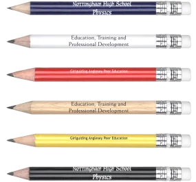 Mini Pencils With Eraser - Unprinted sample