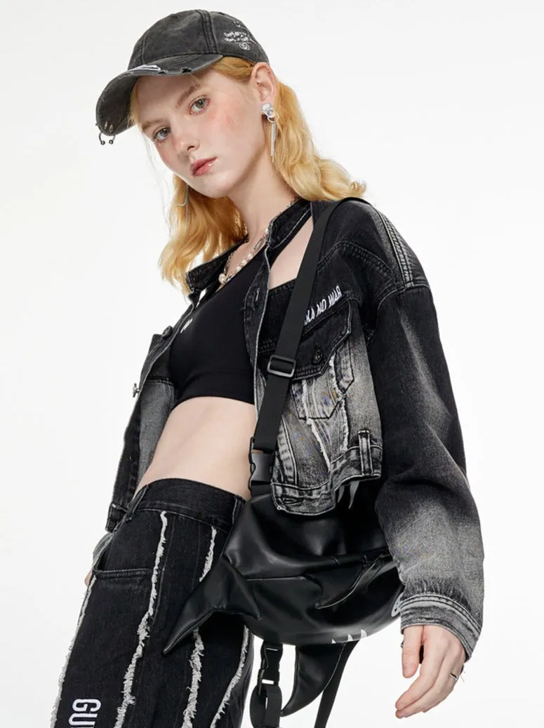 Mode Jacket Denim Gradient Dark Short