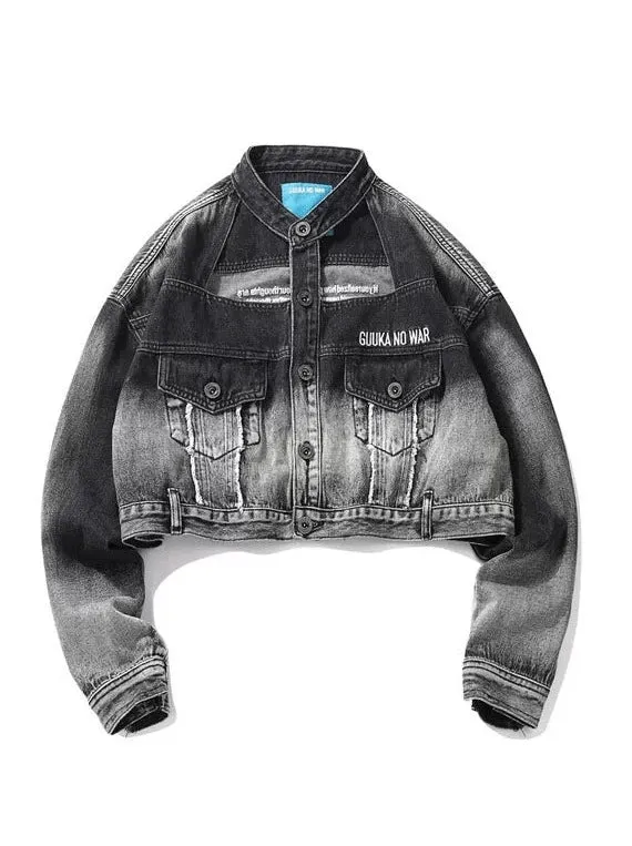 Mode Jacket Denim Gradient Dark Short