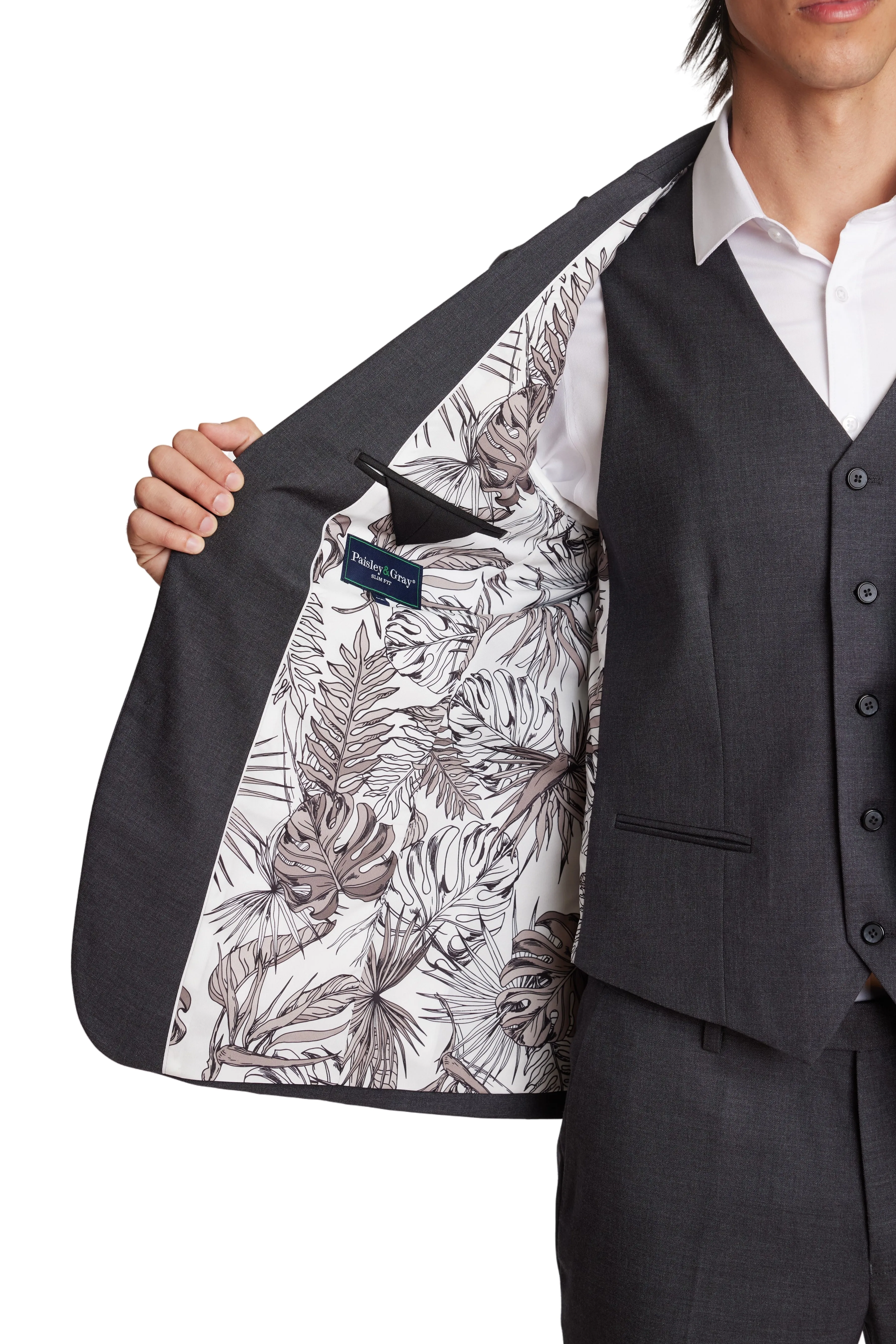 Modern Fit - Ashton Peak Jacket - Charcoal Shark