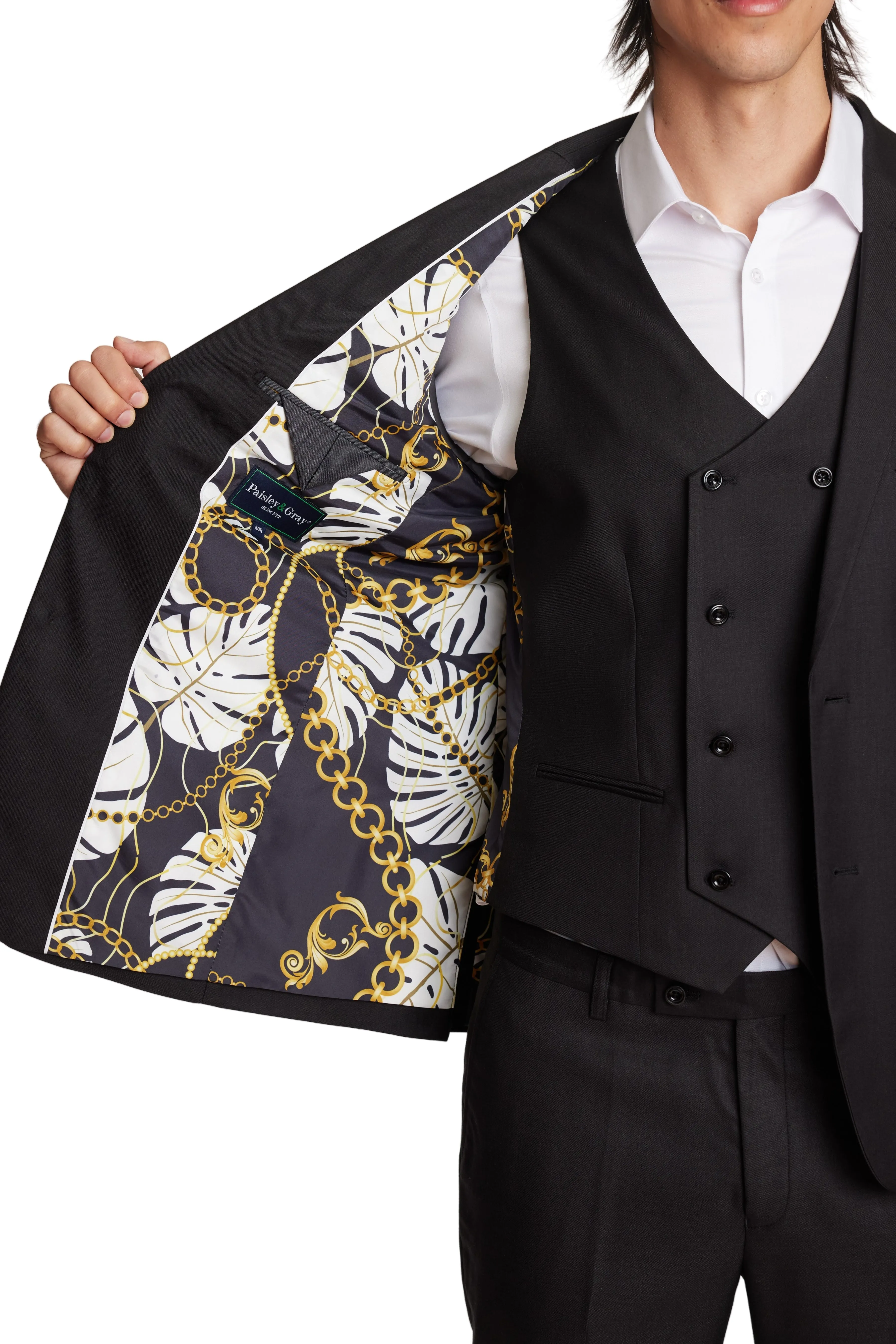 Modern Fit - Dover Notch Jacket - Soft Black Shark