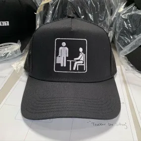 Office Logo - Premium Trucker Hat Black