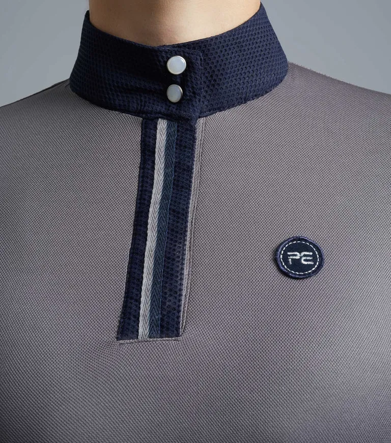PEI Amia Ladies Technical Riding Top (Grey)