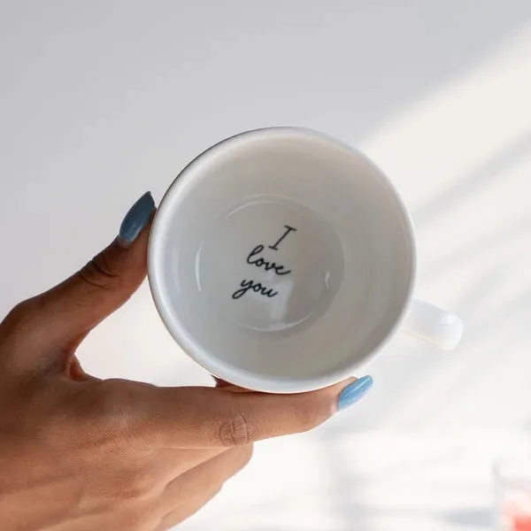 Personalized Ceramic Mug - I love you
