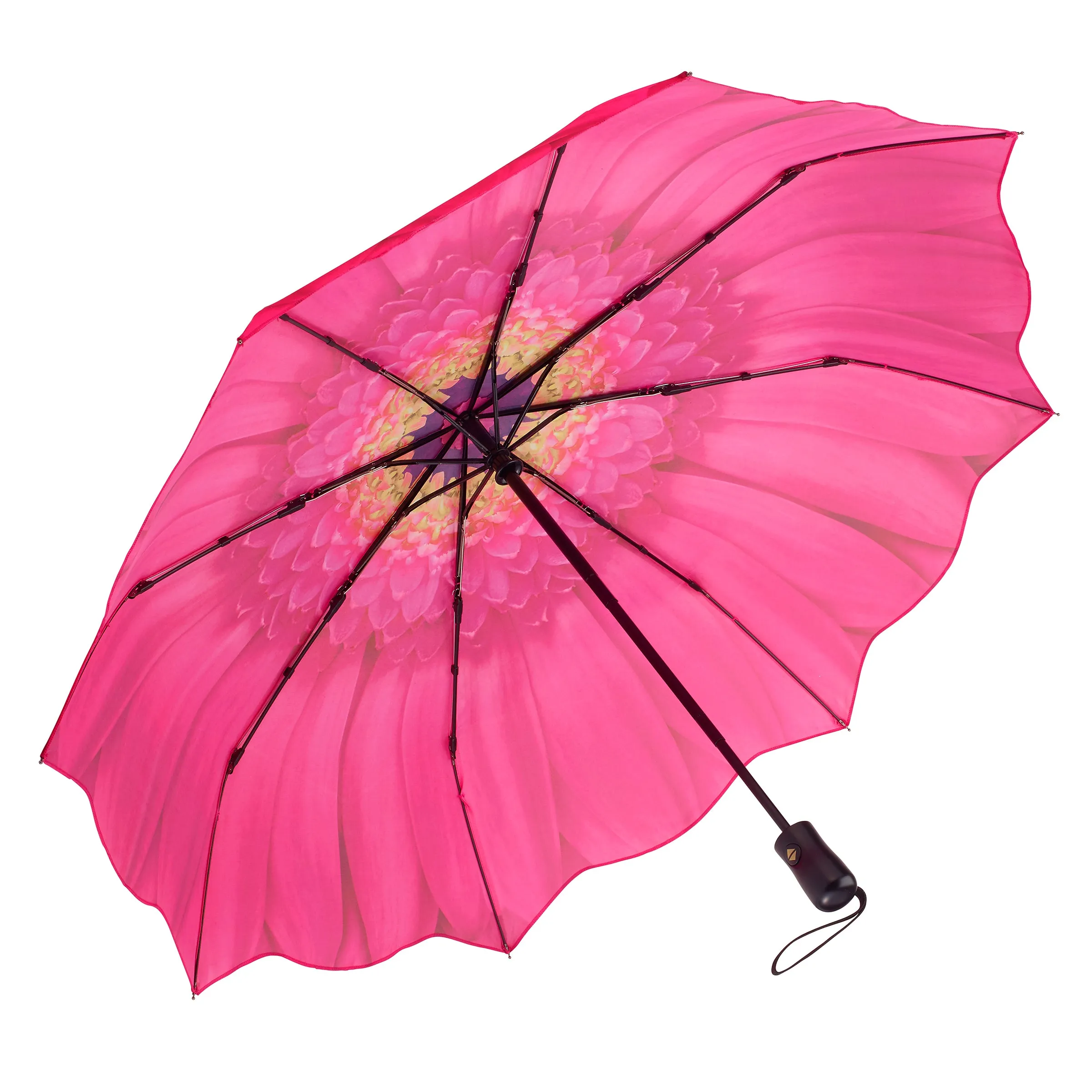 Pink Daisy Folding Umbrella