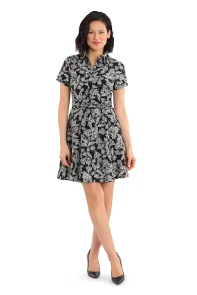 Pre-Order Short-Sleeves Semi-Formal Dress