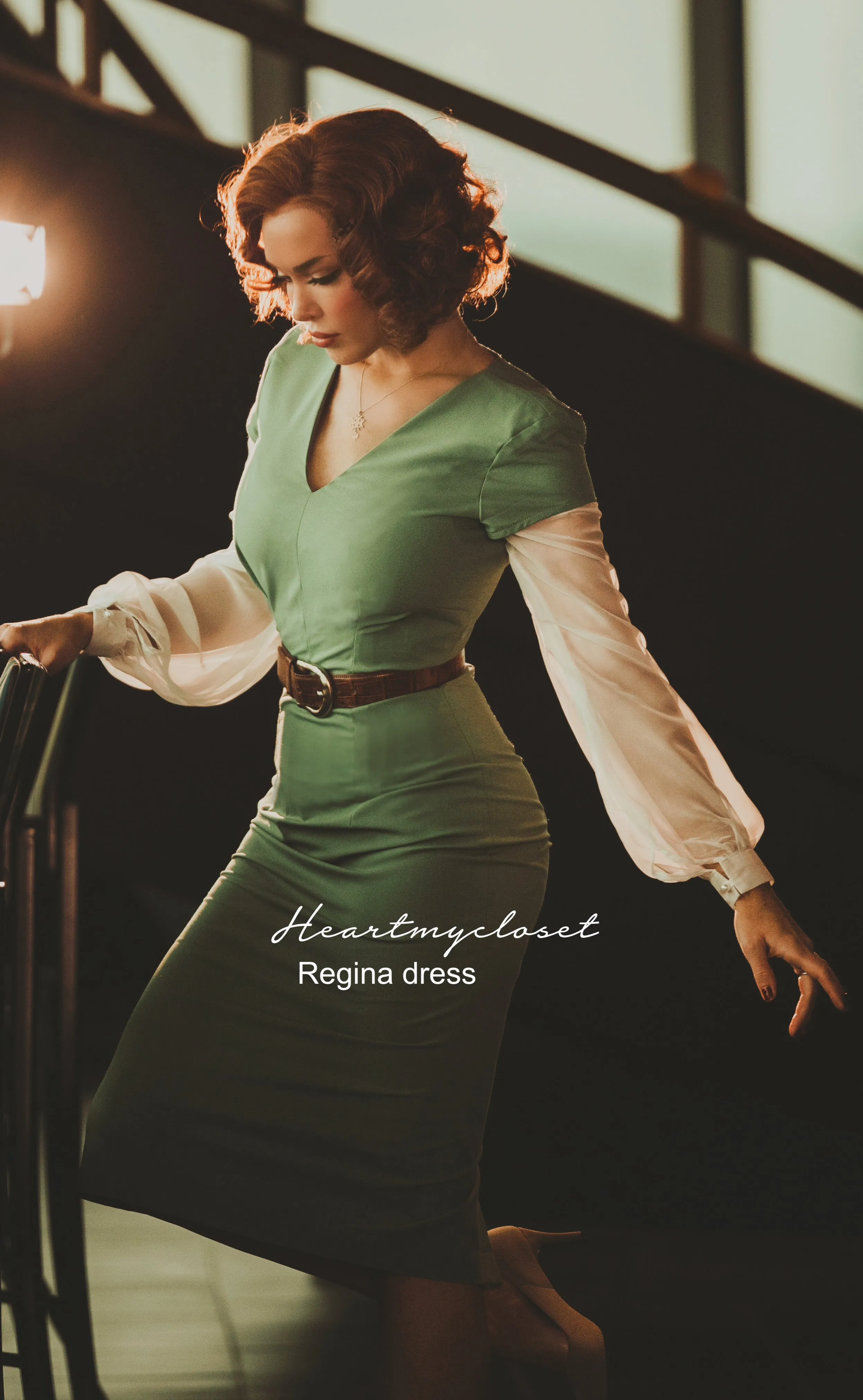 Regina - tv inspired power dress - pencil shape
