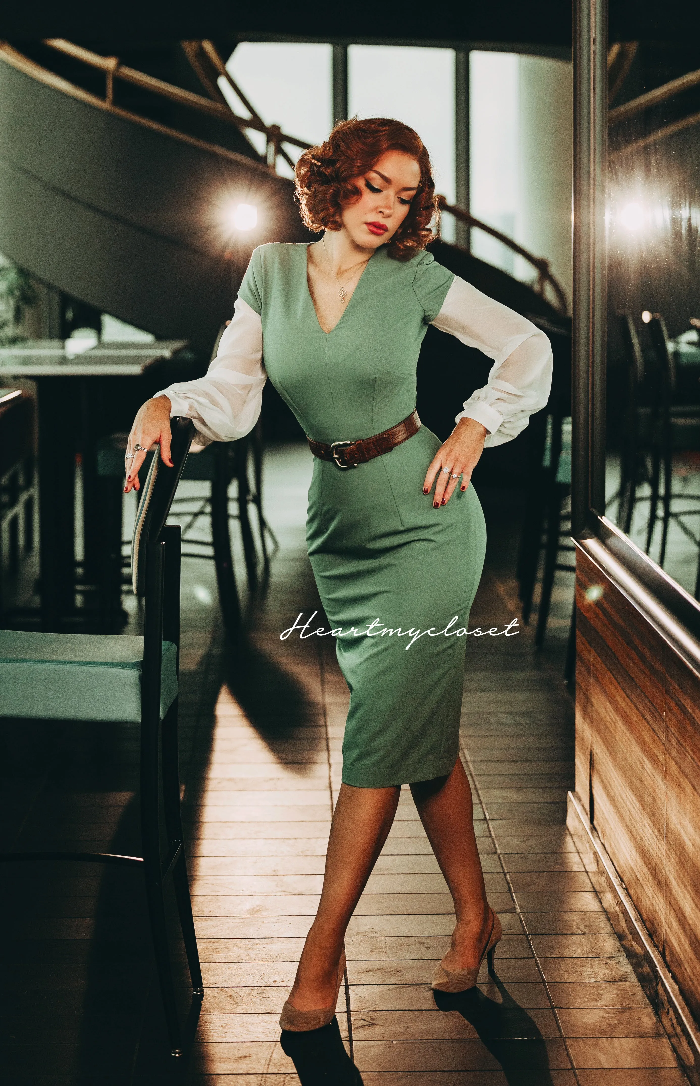 Regina - tv inspired power dress - pencil shape