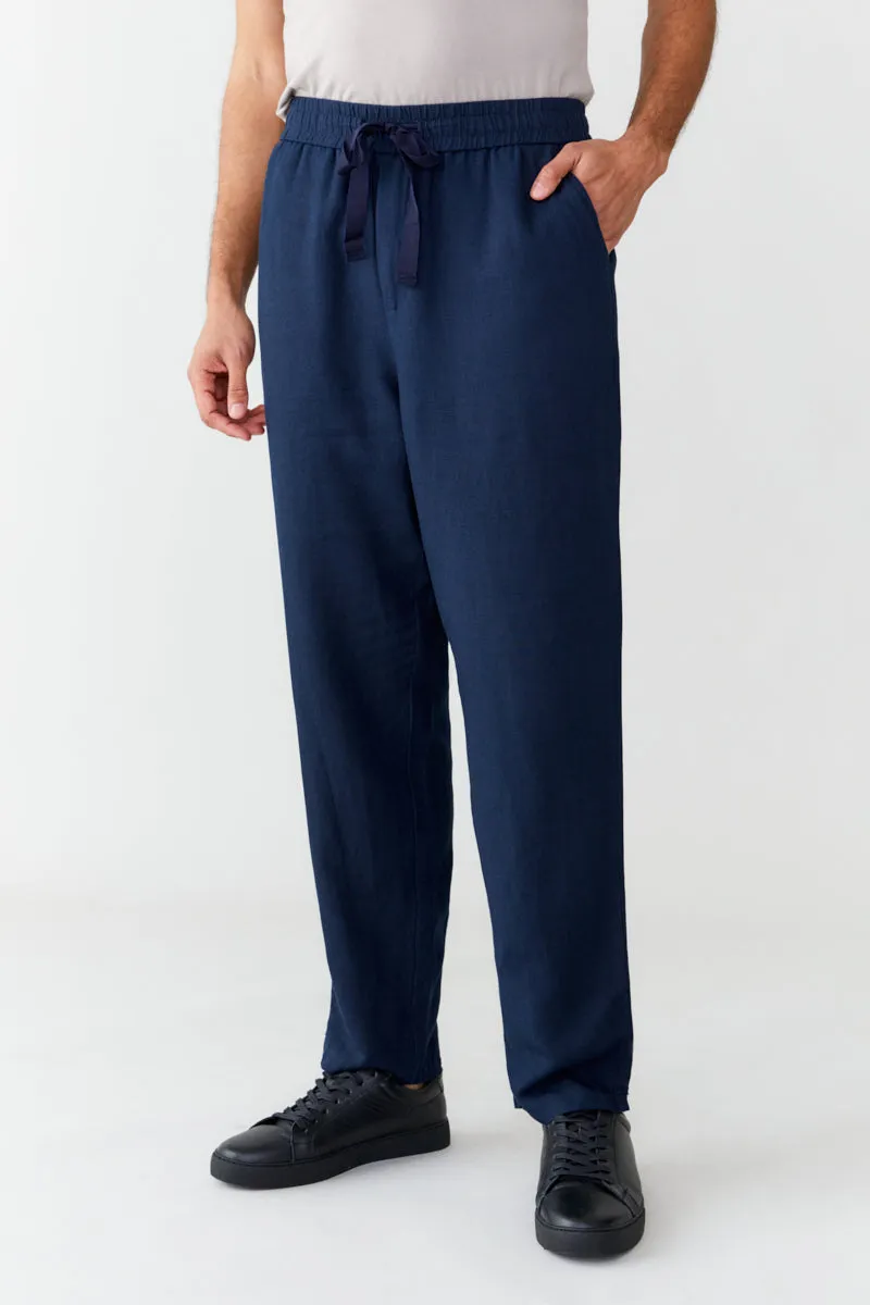 Relaxed Fit Linen Trousers