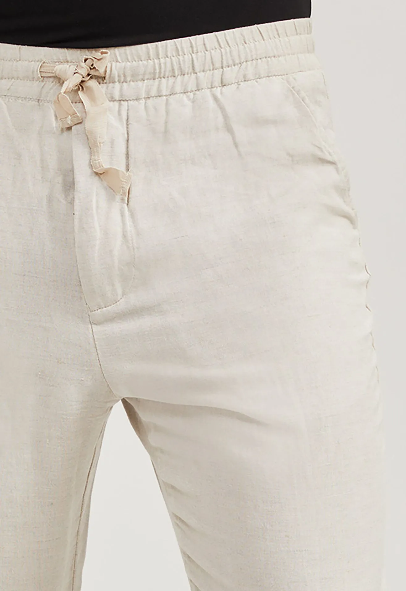Relaxed Fit Linen Trousers