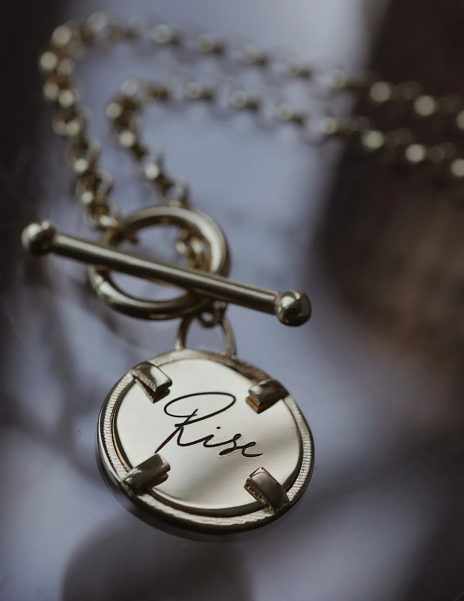 Rise Toggle Necklace <br> Gold Vermeil