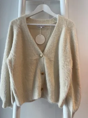 Sandy Fluffy Cardi Cream