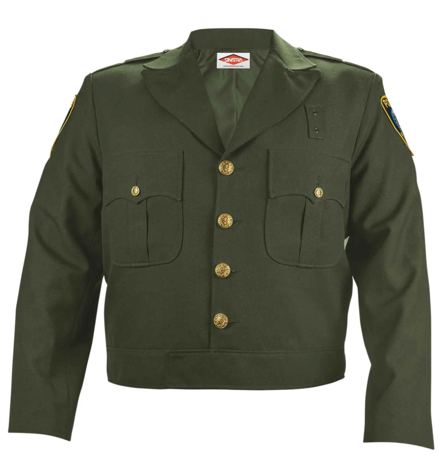 Sinatra Button Front Ike Jacket