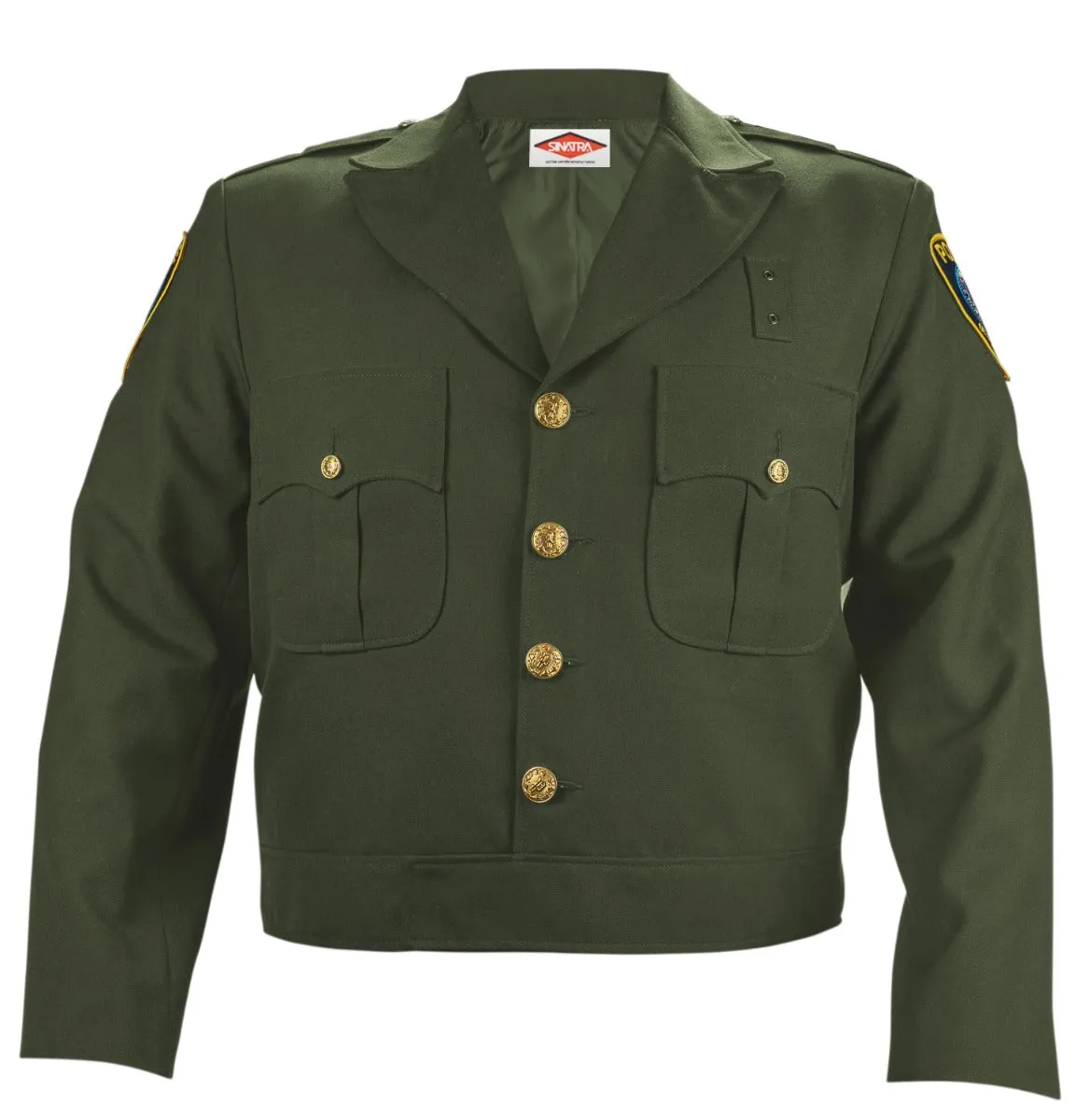 Sinatra Button Front Ike Jacket