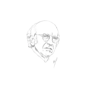 sketch of Larry David