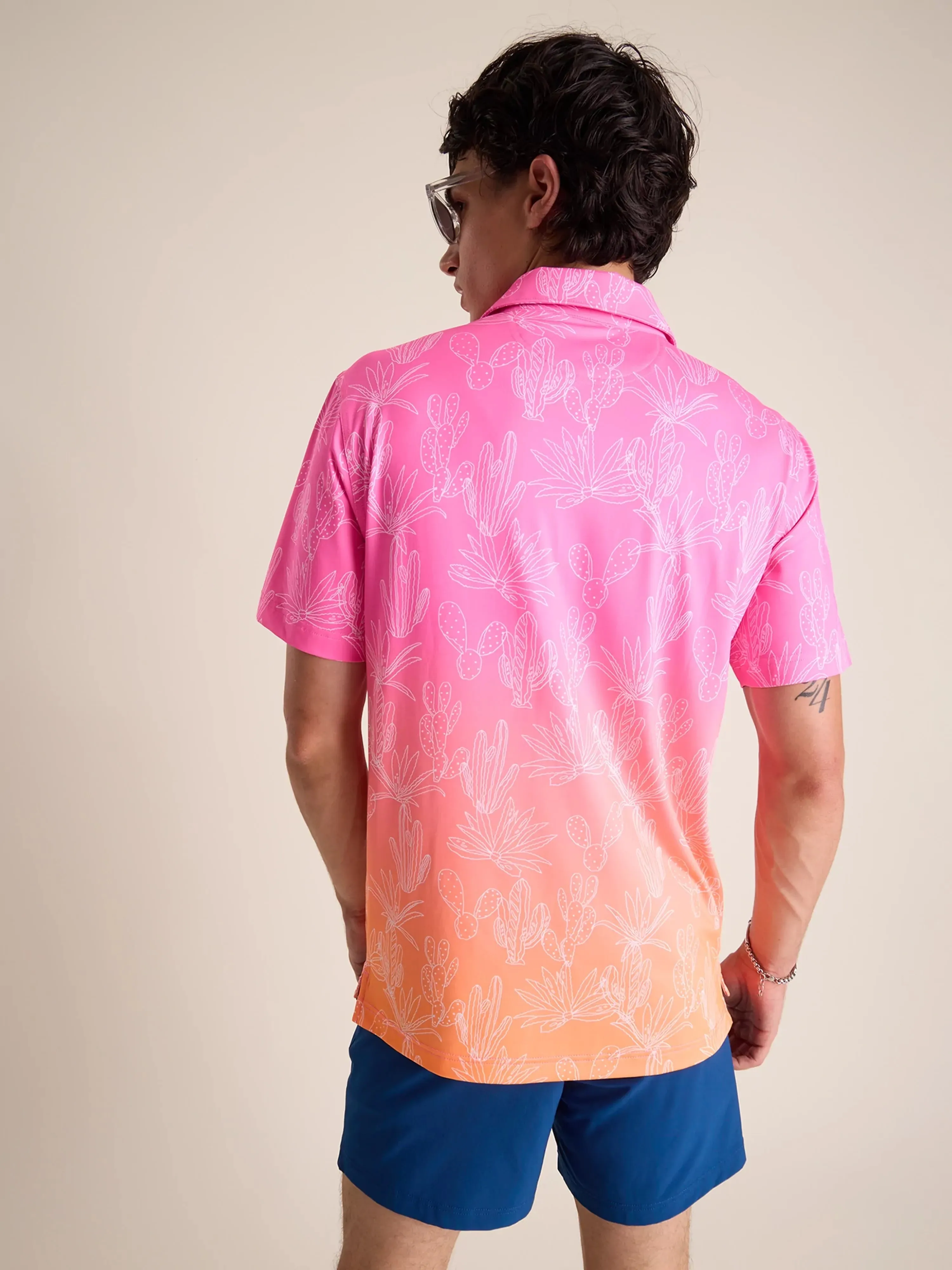 The Sunset Succulent (Performance Polo )