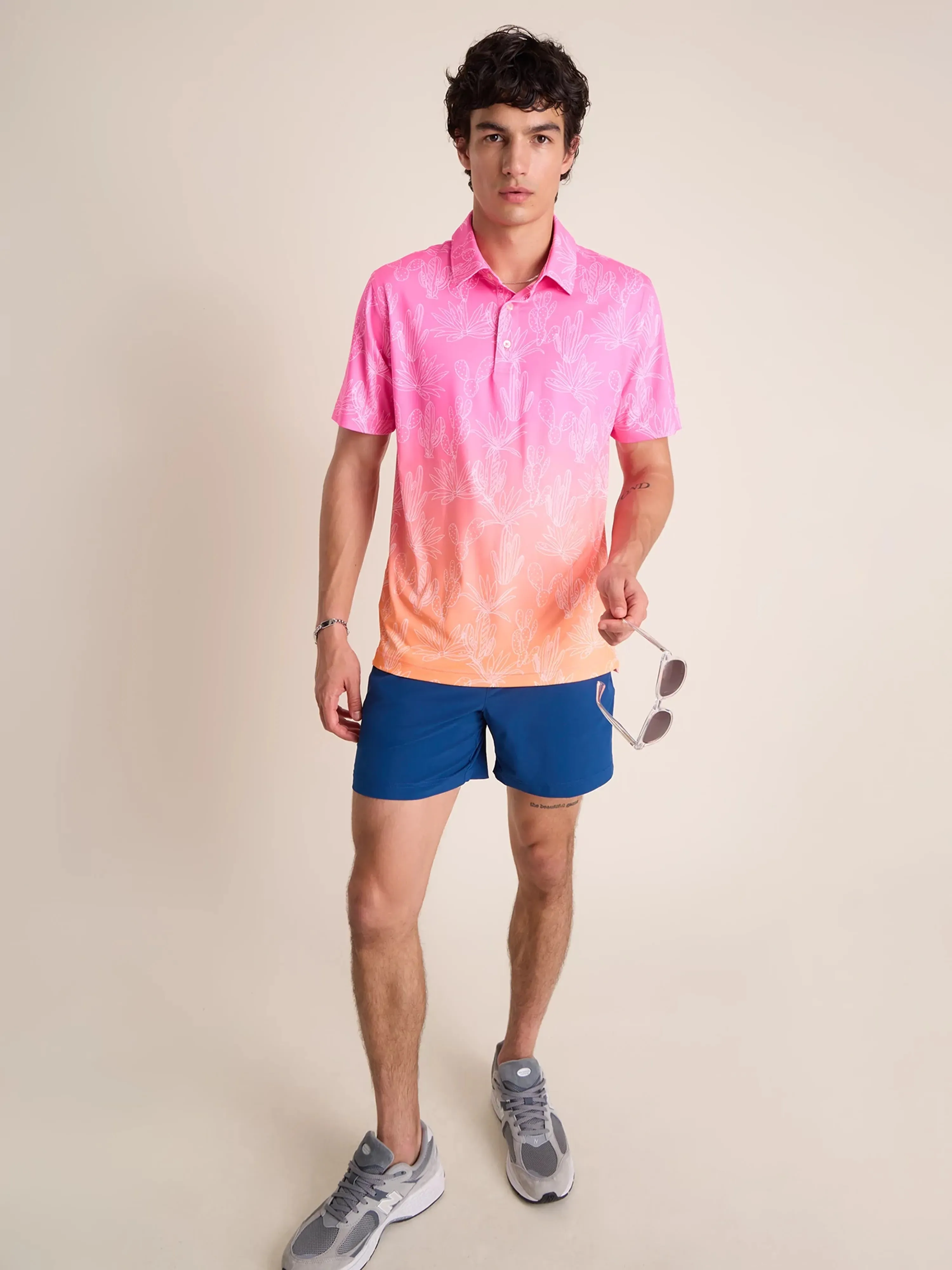 The Sunset Succulent (Performance Polo )