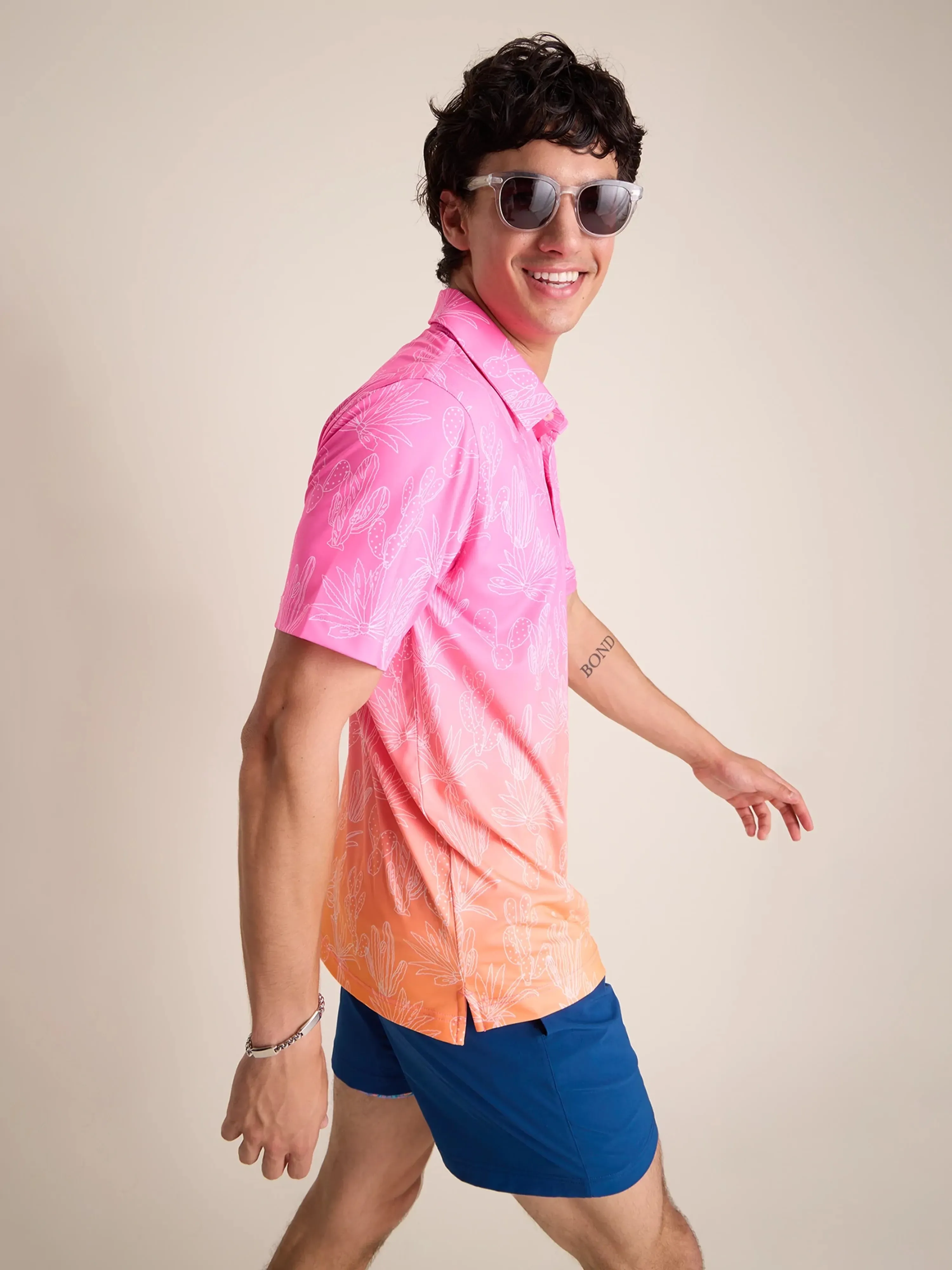 The Sunset Succulent (Performance Polo )