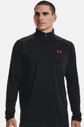 UNDER ARMOUR 1/4 ZIP BLACK