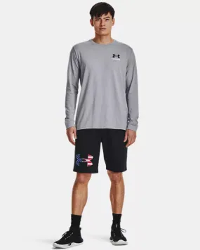 Under Armour Mens Freedom Flag Long Sleeve Steel Medium Heather/Academy