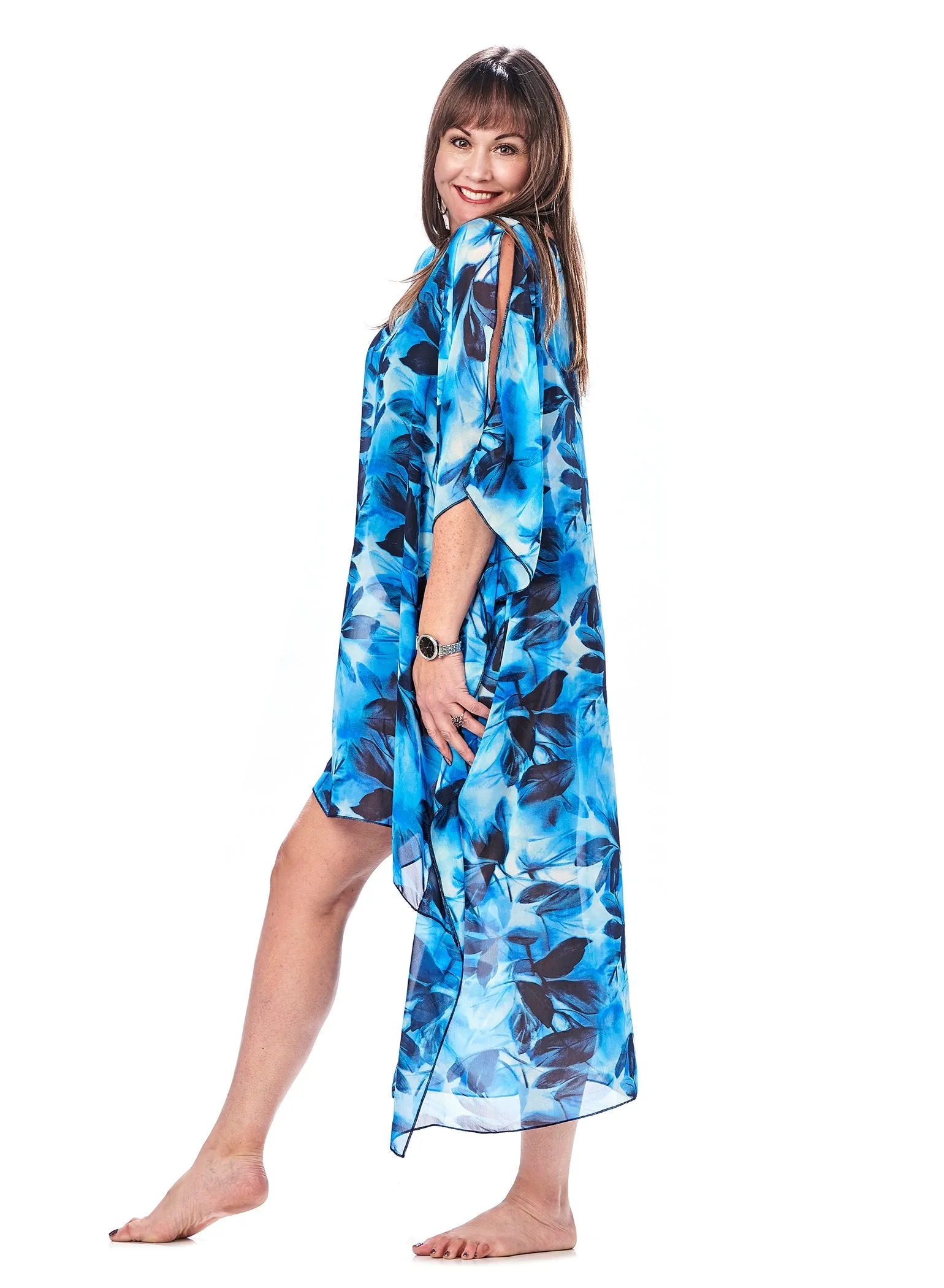 V-NECK CAFTAN LONG