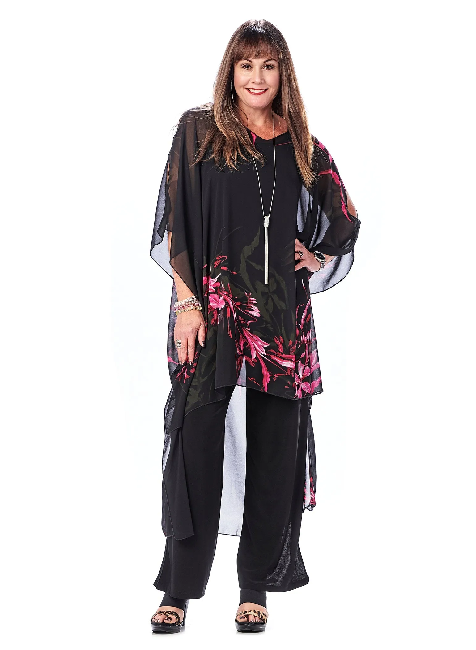 V-NECK CAFTAN LONG