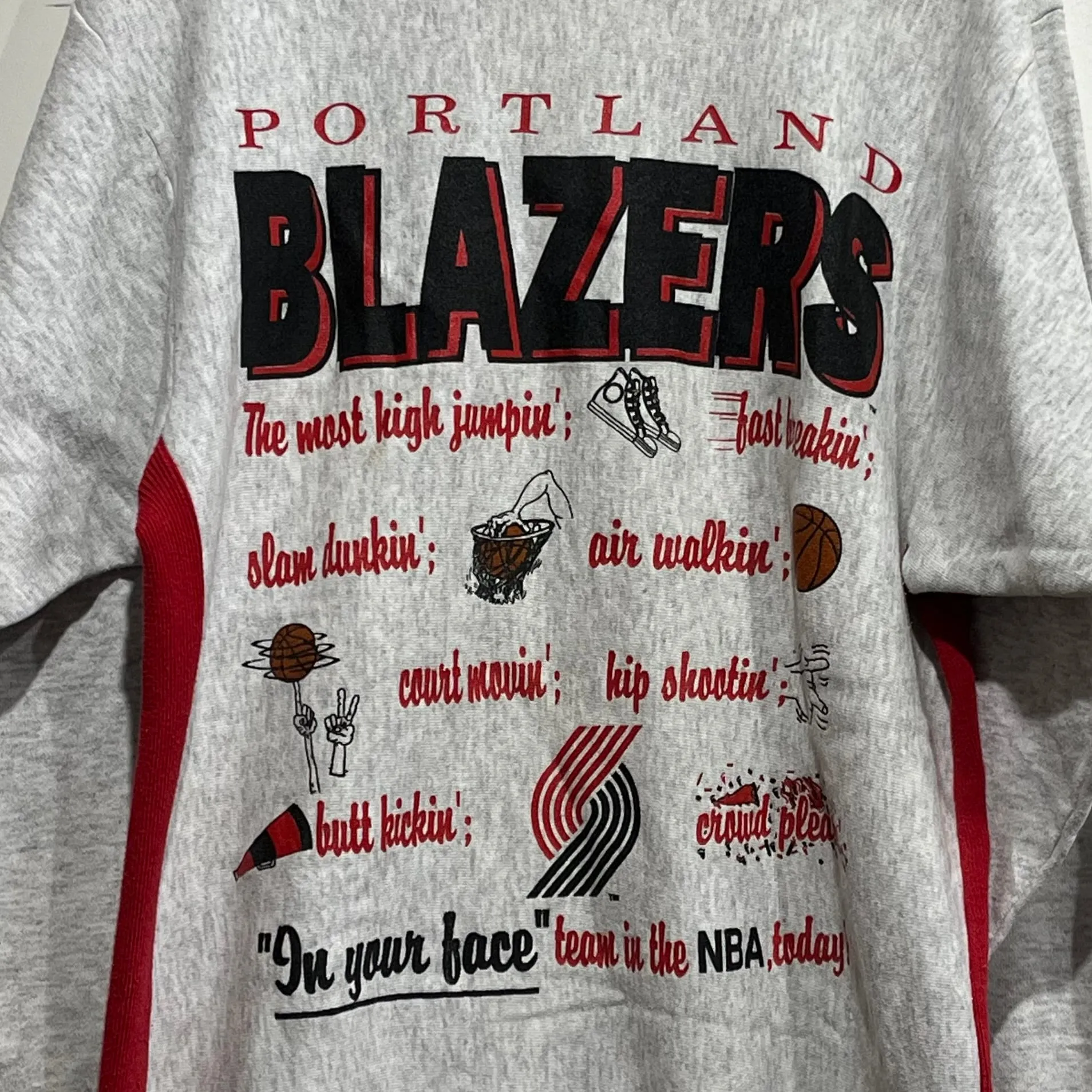Vintage Portland Trail Blazers Sweatshirt L