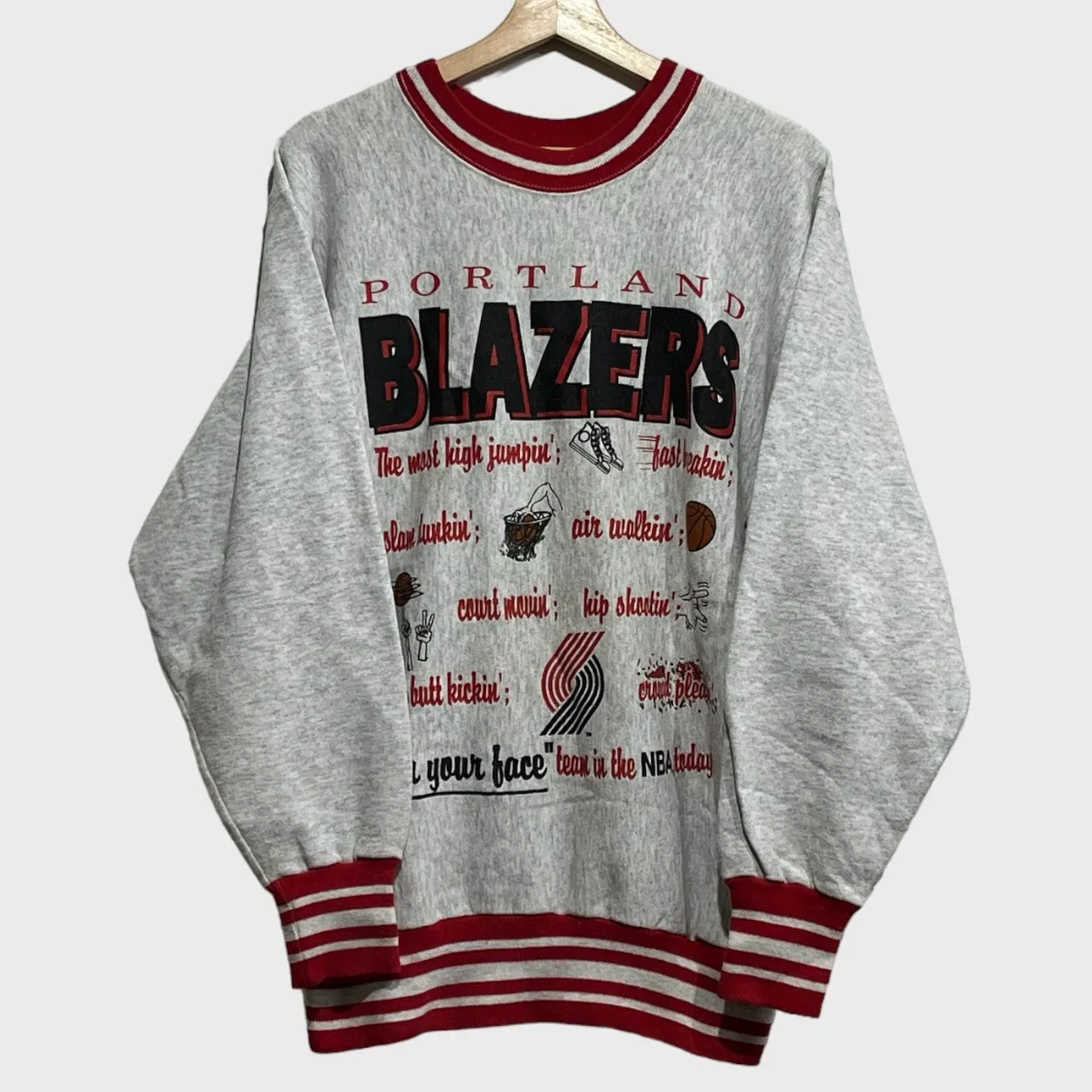 Vintage Portland Trail Blazers Sweatshirt L