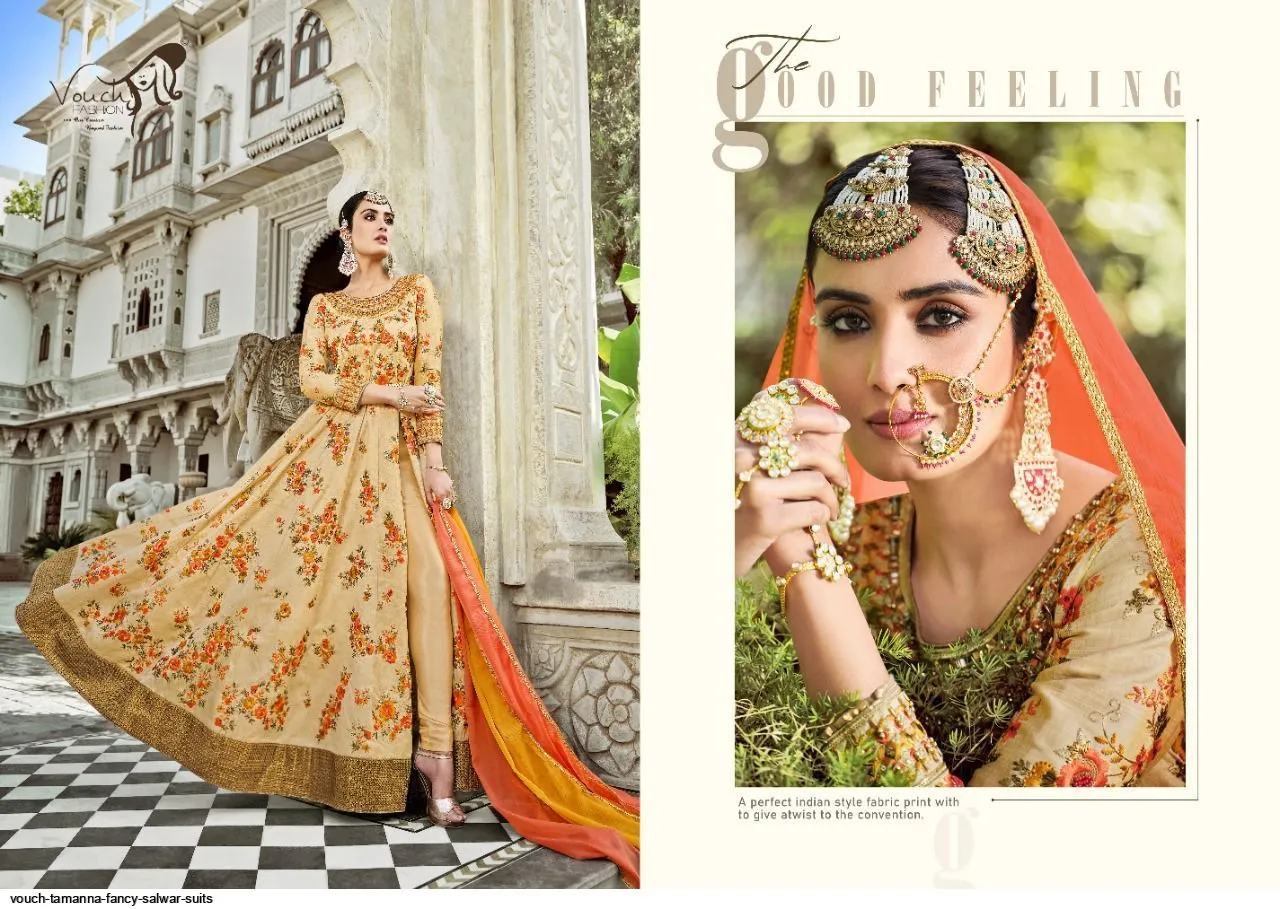 Vouch Tamanna 1001-1007 Series Salwar Kameez With Heavy Look and Beautifull Embroidered Designer Full Stitched Suite